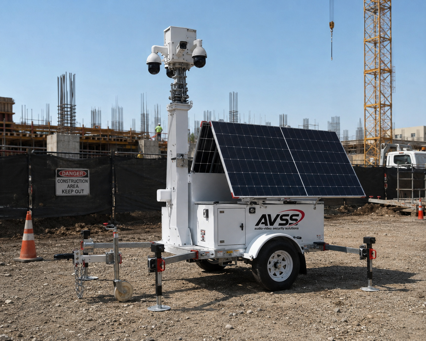 Mobile security trailer deployment